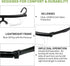 Ouolipraa 0D 400D Flex Focal Adjustable Glasses Dial Vision Reading Glasses Zoom Eyeglasses for Men Women One Power
