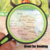 Ocim 2 Pack Magnifying Glass - Kids Magnifier, 75mm 10X Lens with Non-Slip Rubber Handle for Reading