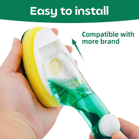 Set, Dishwand Sponge Refills Soap Control Handle, Dish wand Sponges Refill Non Scratch, Sponge Replacement Scrub Brush
