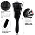 4pcs Curly Hair Brush Set - Detangling Brush for Adult & Kids Wet or Dry Hair with Hair Detangler Brush Spray Bottle