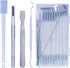 Disposable Detail Cleaning Brush - Tight Spaces, Detail Gap Crevice Tool Set, Toilet Bowl Corner Scrubber, Stick