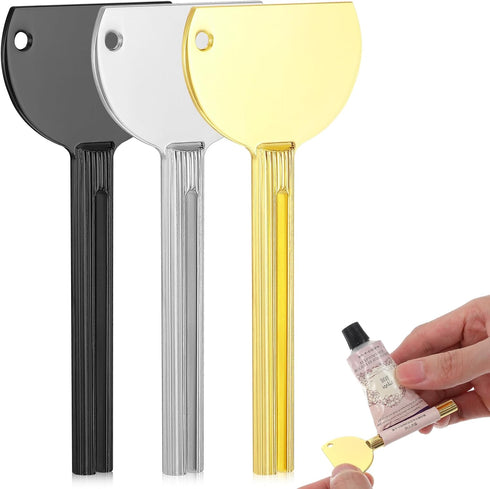 ValueBargain 3Pcs Toothpaste Tube Squeezer, Stainless Steel Metal Tube Key Squeezer Presser Ideal