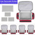 LEFORZ Student,Therapist,Doctors,Red(11.7x7.6x8inch) Small Medical Bag,First Aid Bag Empty,Home Health Nurse Bag