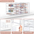 Sorbus Makeup Organizer with 20 Drawers, Acrylic Drawer Organizer for Makeup, Office, Jewelry, and Storage