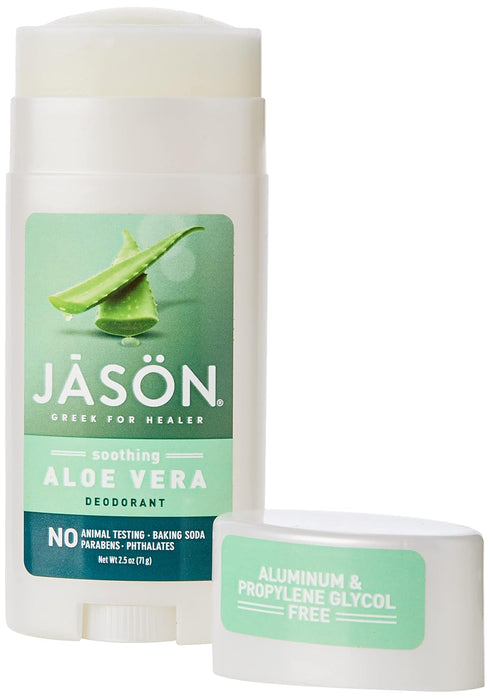 Jason Aluminum Free Deodorant Stick, Soothing Aloe Vera, 2.5 Oz