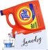 Skywin Laundry Detergent Holder Organizer, Drip Tray for Laundry Room (White with Print), Soap Cup Storage Tray