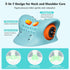 seektik 2026 3-in-1 3 3 Upgraded Neck Massager, Portable Cervical Traction Device, Heat Levels & Vibration Modes