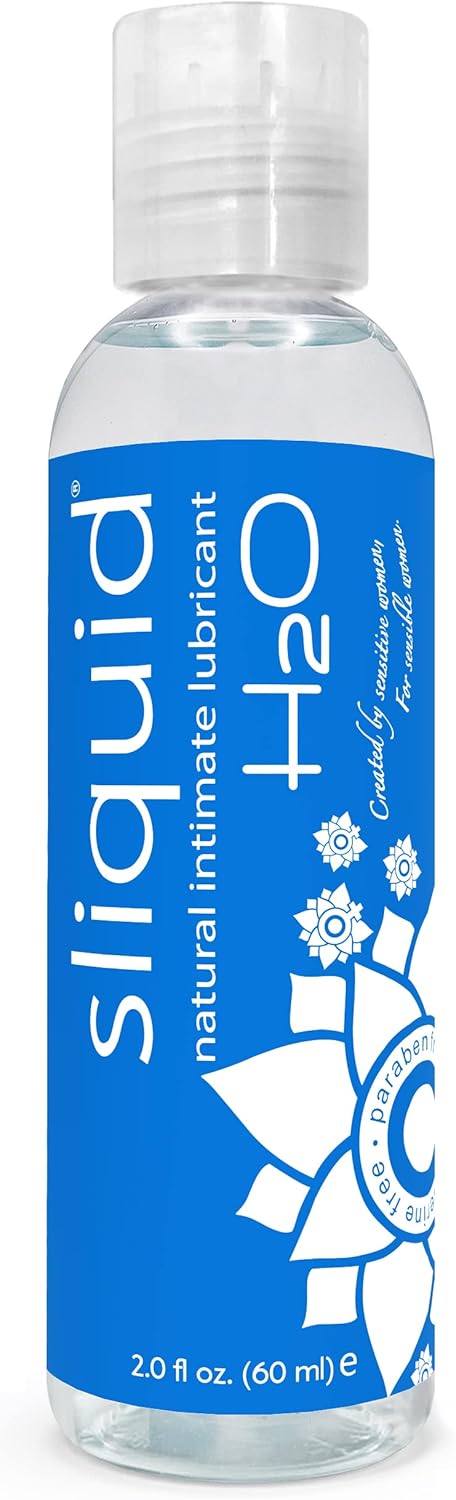 Sliquid H2O Water Based Lube, Water Based Lubricant for Sex, Natural Sex