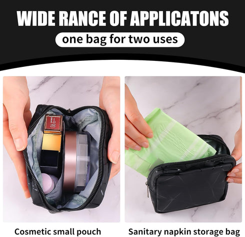 Ymapinc Period Sanitary Bag, Napkin Storage Bag Tampon Pouch Portable Feminine Care First Period Kit for Teen Ladies