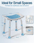 HOMLAND 400 lbs Shower Chair for Inside Shower, Adjustable Shower Stool with Suction Feet, Shower Seat for Inside Tub