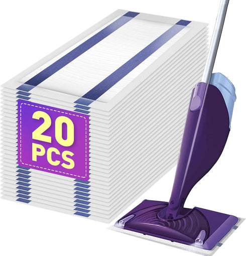 YHOVID Mopping Pad Refill Compatible with Wet Jet Mop, Disposable Multi Surface Wetjet