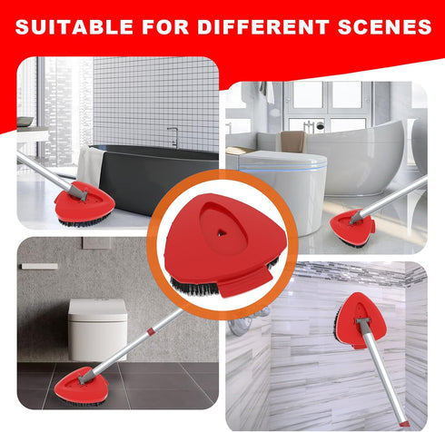 OKcedier 2 Pack 1 Upgrade Scrub Brush Replace Heads Compatible with O Cedar EasyWring Tank Spin Mop,Mop Replacement