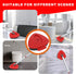OKcedier 2 Pack 1 Upgrade Scrub Brush Replace Heads Compatible with O Cedar EasyWring Tank Spin Mop,Mop Replacement