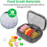 TecQach 2 Pack 3 Compartment Small Pill Box, Moisture Proof Pill Case, Travel Pill Organizer for Pocket Purse, Daily