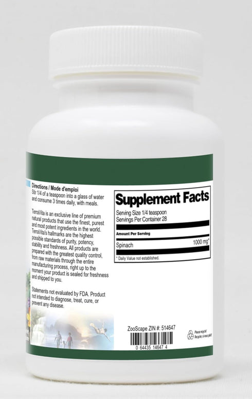Terravita (1 oz, 514647) 3 Pack Spinach Powder ZIN: