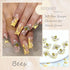 RODAKY 10Pcs Gold Bee Nail Art Charms, 3D Gold Alloy Jewelry Charm for DIY Nail Design Supplies for Women