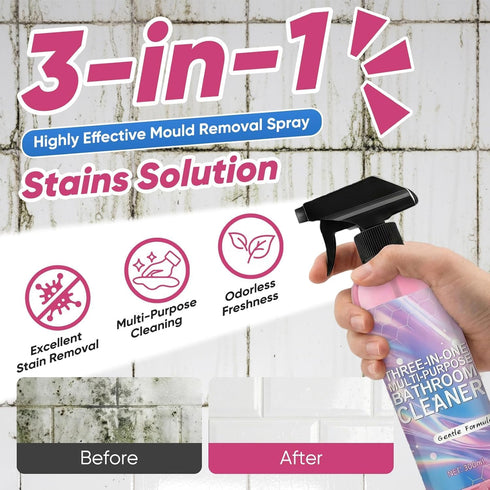 Qynar (10 Oz) Bathroom Cleaner, Powerful Pink Bathroom Cleaner Spray, Bathrooms Descaler Foam Cleaners for Sink Tub