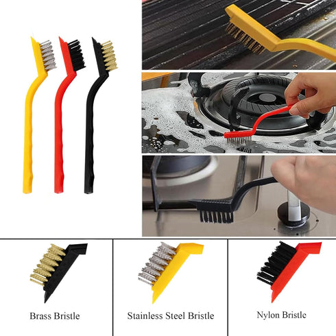 TuTuYa 11PCS Set, Crevice Cleaning Brush Deep Cleaning Groove Gap Cleaning Tool Ideal for Kitchen, Bathroom, Tiles