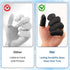 Notoke 100 Pcs Disposable Silicone Finger Cots & Protectors Non-Allergenic Black Finger Gloves Fingertips for Beauty