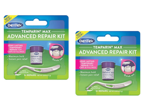 DenTek Temparin Max Lost Filling and Loose Cap Repair Kit, One Step Formula, 2-Pack