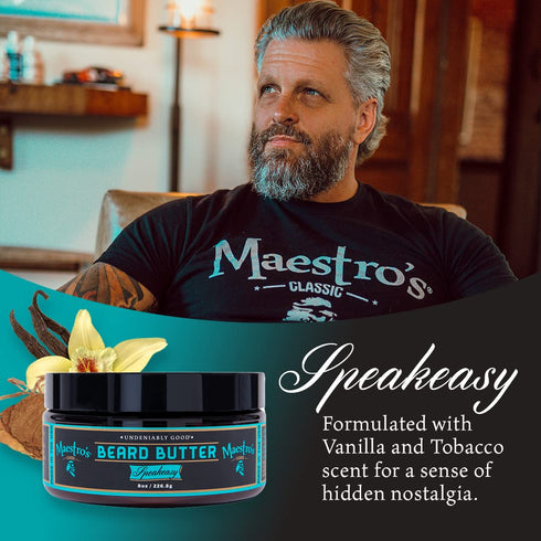 Maestro’s Classic Beard Butter, 4 Ounce, Anti-Itch, Hydrating Creme for All Beard Types