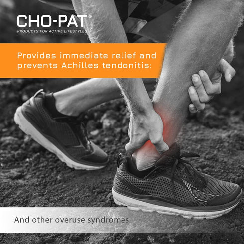 Cho-Pat Achilles Tendon Strap, Medium, Developed with Sports Medical Professionals at Mayo Clinic to Alleviate Achilles
