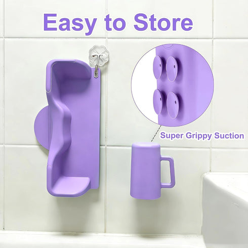 nestery Hair Washing Station for Kids, Silicone Portable Shampoo Bowl and Elderly with Rinse Cup & Scalp Massager, Hair