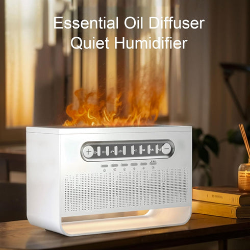 RASTKY 7 200ML Quiet Aromatherapy Oil Diffuser with Speaker Color White Noise Machine for Home, PP Material
