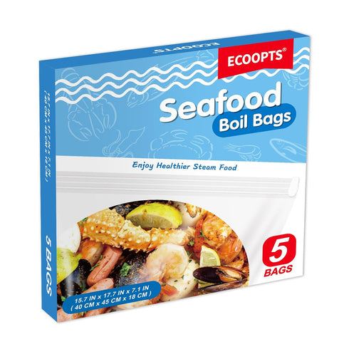 5Seafood Boil Bags Large Size Boil Bag for fish, crab, shrimp, and