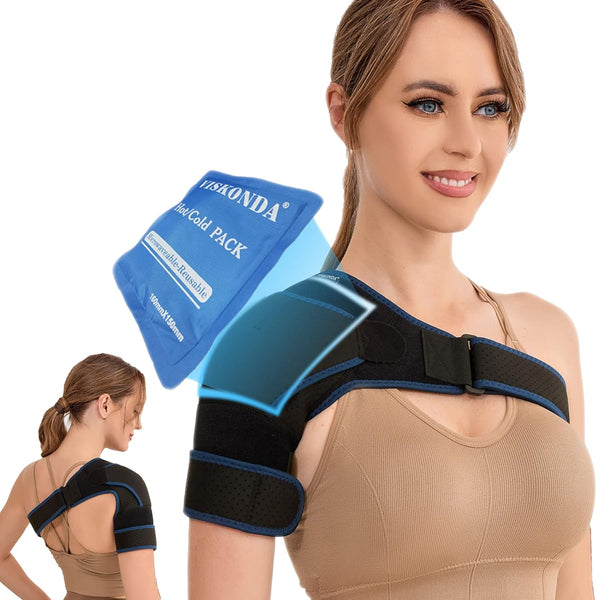 Shoulder Brace, Support and Compression Sleeve, Rotator Cuff Shoulder Brace for Men & Women, AC Joint Pain Relief, Arm