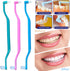6 Pieces 2-in-1 Toothbrush with Interdental and Wisdom Teeth Brush Heads for Oral Care