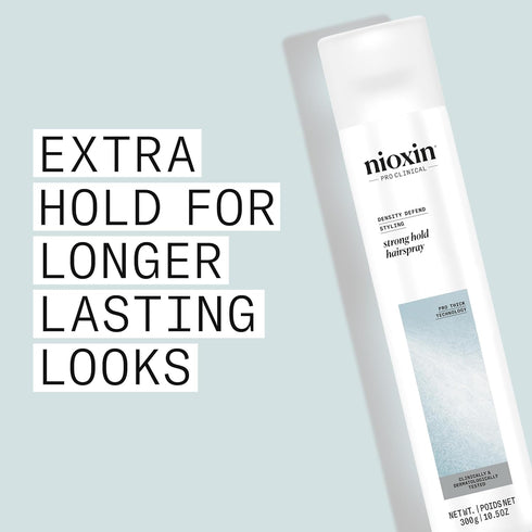 Nioxin Density Defend Styling Strong Hold Hairspray - 10.6 oz for Long-Lasting Hairstyles