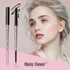 Double Ended Eyebrow Pencil, Waterproof Natural Brow Enhancing Pen, Long Lasting Eye Makeup, Black, Pack of 1