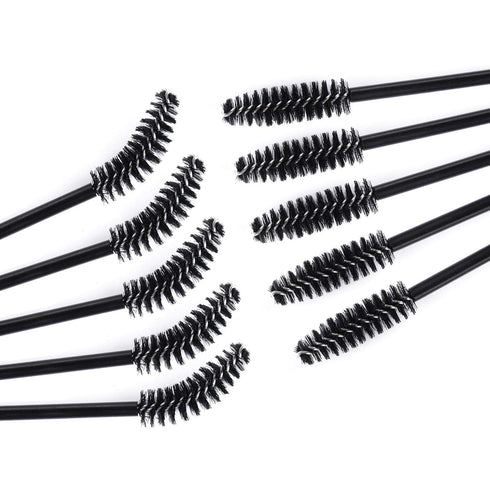 Tbestmax 200 Disposable Mascara Wand Eyebrow Brushes, Spoolies Applicator for Eyelash Extension Makeup Kits