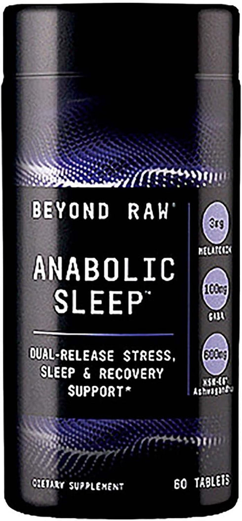 Beyond Raw Anabolic Sleep - Stress, Sleep & Recovery Support, 60 Count