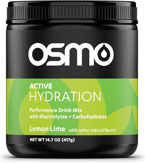 Osmo Active Hydration Electrolyte Powder, All Natural Ingredients, 3X Faster Hydration, Lemon Lime.