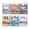 Epielle Character Sheet Masks | 12-Pack Animal Spa Masks for All Skin Types, Ideal for Spa Gifts