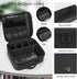 Relavel Travel Makeup Train Case - Makeup Cosmetic Case Organizer, Portable Artist Storage Bag with Adjustable Dividers
