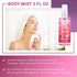 Bath & Body Care Travel Set - Home Spa Set with Body Lotion, Shower Gel, and Fragrance Mist (Japanese Cherry Blossom)