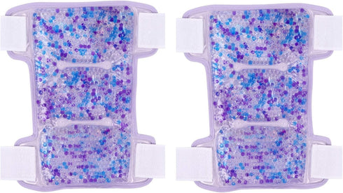 Hot Cold Shin and Calf Ice Packs by FOMI Care | 2 Pack | Leg Wrap for Swelling, Bruises, Sprains Pain Relief | Flexible Compress for Runners, Dancers, Yoga | Fabric Backing | Freezable, Microwavable