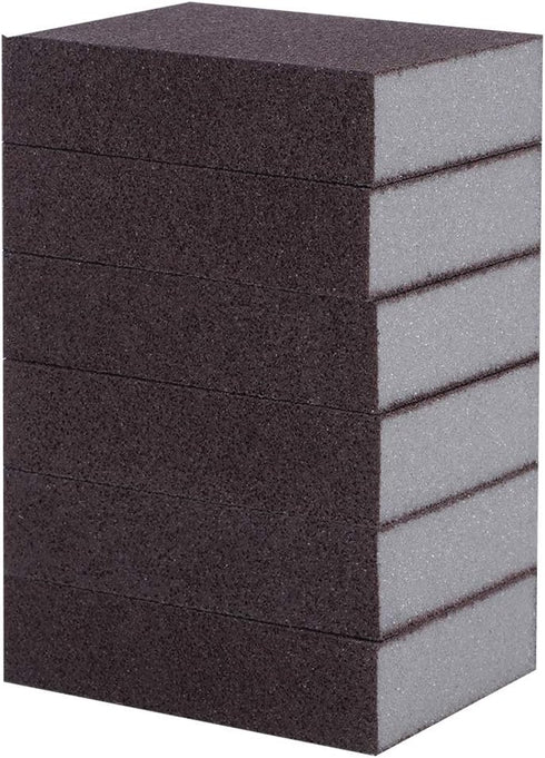 Carborundum Sponge, 6Pcs Emery Sponge Brush, Kitchen Cleaning Sponge, Stainless Steel Cleaning Tool