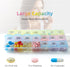 JedJadr 7 3 3 7 3X (2 Pack) Day Pill Organizer Times a Day, Morning noon and Night Pill Box, Weekly Pill Organizer