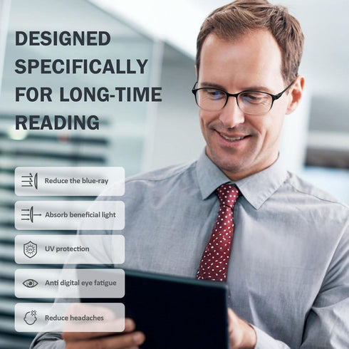 AQWANO 4 Pack Computer Reading Glasses - Blue Light Blocking, Lightweight TR90 Flexible Frame Readers