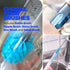 Holikme 6 Pack Bottle Brush Set, 14" Long Handle Stainless Steel Cleaner, 3 Straw Brushes, Blue