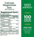 Nature's Bounty Calcium Magnesium & Zinc Caplets, Immune & Supporting Bone Health, 100 Count