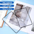 LIQWEI 4Pcs 3X 5X Page Magnifying Sheet Clear Lightweight Magnifier Flat Plastic Optical Fresnel Lens Handy Card Size
