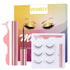 Natural Magnetic Eyelashes with Eyeliner, 3 Pairs 3D Short False Lashes Kit - No Glue Needed