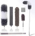 Microfiber Duster Kit for High Ceiling, 6pcs - Extendable Dusters with 100" Pole, Long Feather Duster for Cleaning