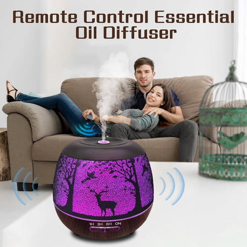 vinfucher 400ml Off,7 3 Essential Oil Diffuser for Bedroom Bluetooth,Diffusers for Home with R/C,Cool Mist Humidifier