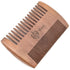 Murai by Giorgio GIOWC Wooden Beard Combs for Men - Dual Action Fine & Wide Tooth Wood Comb, Perfect for Use with Balms and Oils, Pocket Comb for Beards - Cherrywood Beard & Moustache Comb